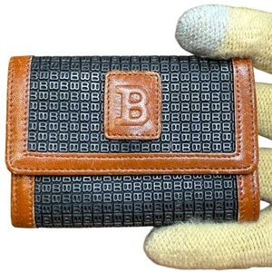 Men’s Bally International vintage wallet. Black & brown.